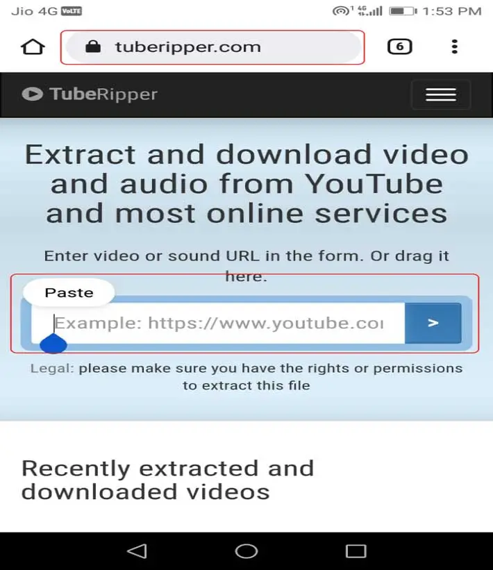 open-tuberipper.com-and-Paste-video-link-in-the-given-box