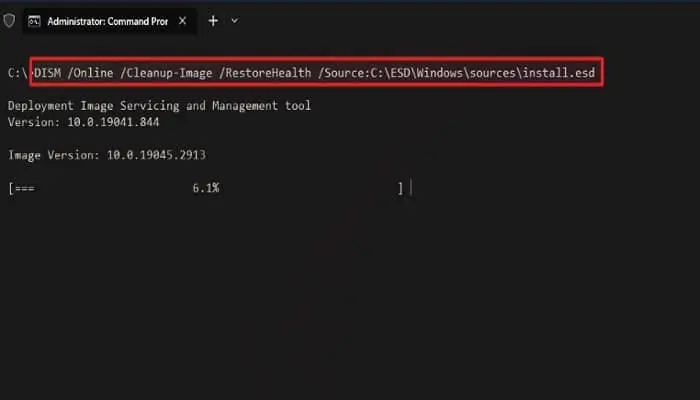 DISM-install.esd-option