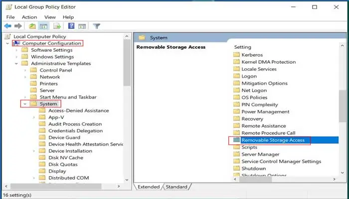 open-removable-storage-access