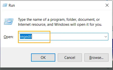type-regedit-to-remove-shortcut-virus