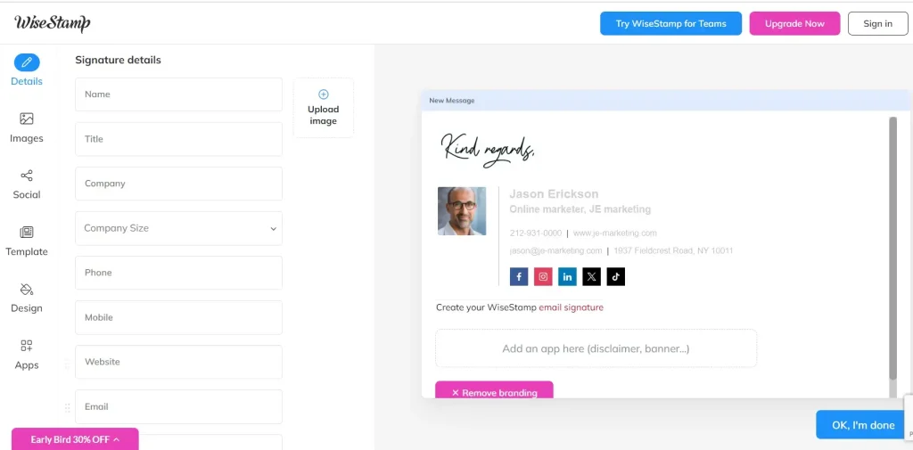 Online-email-signature-generator-WiseStamp