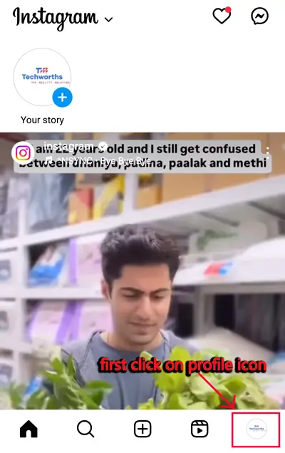 Click-on-Instagram-profile-icon-for-erase-ig-account