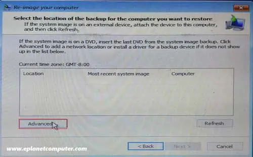 Choose-advanced-option-on-Re-image