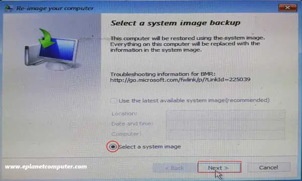 Select-a-system-image-backup
