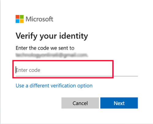 enter-the-code-for-microsoft-password-reset